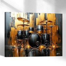 Leinwand Bild Schlagzeug Musik