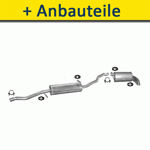 Auspuff auspuffanlage für - für, vw
