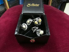 Jagdschmuck Silber mit Grandl : Ring Anhänger Ohrclips vintage hunting jewelery