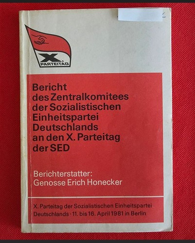 Ddr 1981 sed parteitag - ddr,