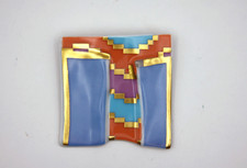 Rosenthal Studio Line -Brosche- Porzellan Gold- signiert Loon Vintage #T21