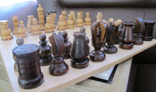 Schachfiguren handarbeit holz - schachfiguren,