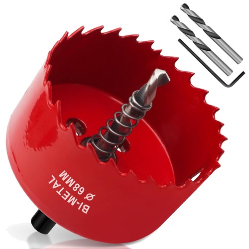 Lochsäge 68mm metall rot - lochsäge,