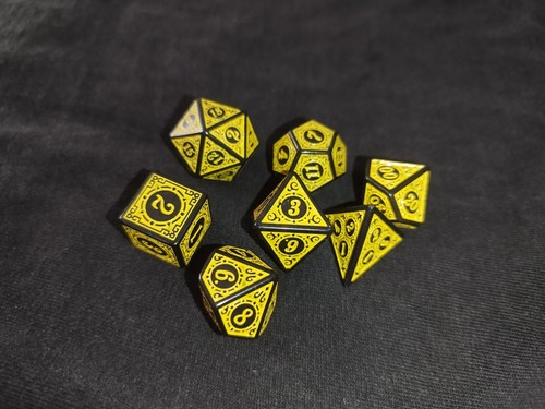 Dnd würfelset schwarz - dnd,