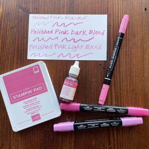 Stampin polished pink - stampin’,