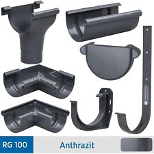 Marley Continental Dachrinnen RG100 Dachrinnenteile Anthrazit RAL-7016