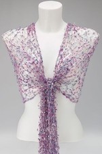 FLIEDER LILA NETZ SCHAL / TUCH