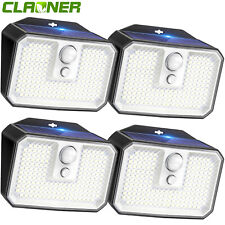 4 Stück 168 LED Solarleuchte Außen Garten mit Bewegungsmelder Solar Wandleuchten