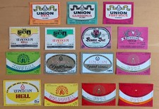 Bieretiketten - DDR - Hadmersleben - 15  verschiedene