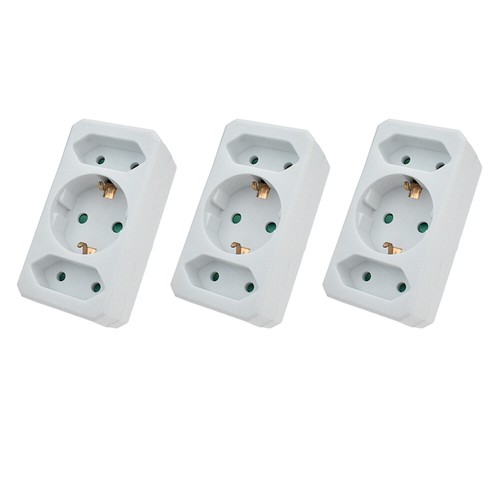 Steckdosenadapter - 3x,