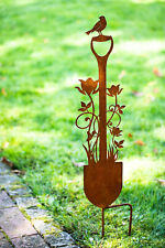 Gartenstecker Spaten Blume