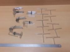 30x Glasrohr Winkel, 10x Glasrohr gerade, 10x Glasrohr T-Stück mit DM ca 7-8,5mm