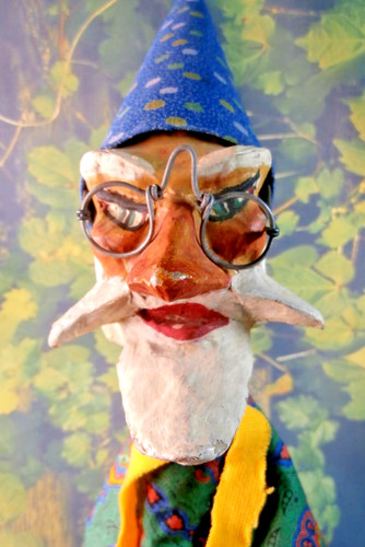 Vintage unikat handpuppe - vintage,