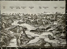 AK  LANDKARTE  / SCHWEIZ /