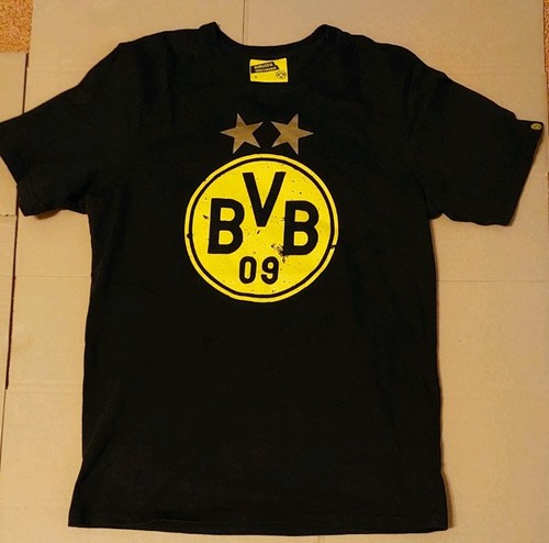 Bvb shirt schwarz mit logo - mit,
