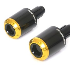 Atom gold aluminum bar ends - gold,