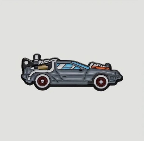 Delorean pin anstecker zurück - delorean,