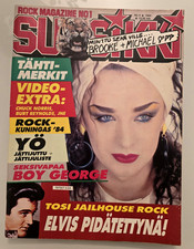 Nena /Boy George  -Very rare newspaper from Finland from 1984