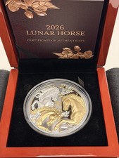 Silbermünze 5Oz -Jahr des