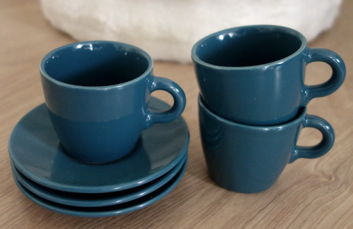 Espressotasse mit - 3x,