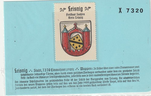 Reklamemarke wappen von - wappen,