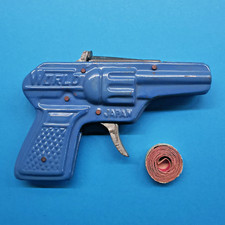 Amorces Blech Pistole, WORLD, Japan, funktionstüchtig + 1 Amorces Band, 1960er.