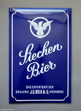 Großes Emailschild - Siechen