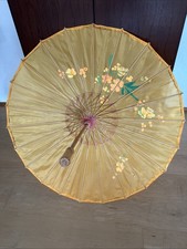 Sonnenschirm Regenschirm Kunstseide China 78cm / 55cm  Bambus Handarbeit Deko