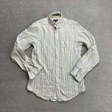GANT Herren Hemd Shirt Gr S Sunset Oxford Fitted Gestreift Logo 2819 Weiß