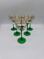 6 Weingläser Golddekor