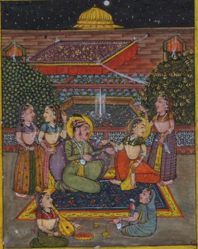 Indische miniatur jhdt - indische, miniatur,