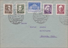 SBZ: Steinachtal - Sonderstempel nach Hämmern 1946 - Holzspielwaren