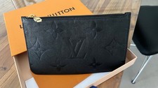 Louis Vuitton Pochette aus Neverfull Empreinte schwarz
