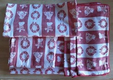 Weihnachten Set  3 Kissenbezüge  u. 1 Tischläufer 1 Tischdecke 1 Mitteldecke 