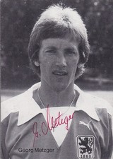 Georg METZGER - TSV 1860 München, Original-Autogramm, ca. 1975!