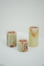 Ein Set Art Deco Onyx Marmor