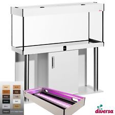 (859,30€ /Stk.) diversa Aquarium -Kombi 120x40x50cm mit LED-ALEX-COLOR  39 Watt