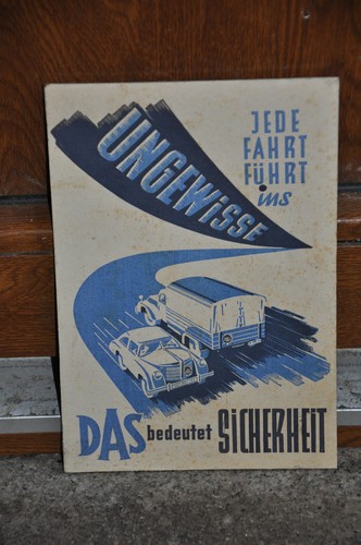 Altes reklameschild 50er jahre - altes,