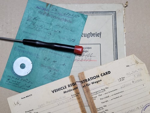 Kfz brief kraftfahrzeugbrief - kfz,