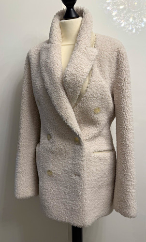 Damen teddy bouclé jacke - teddy/bouclé,