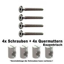 4 od. 8 Schrauben M6 40, 50, 60,oder 70mm+Quermuttern 12mm ,für zb. Ikea® Betten