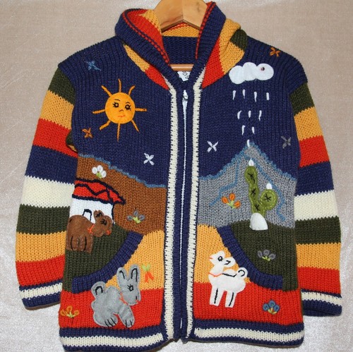 Kinder strickjacke blau - strickjacke,