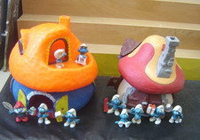 Schleich 2 Schlumpfhäuser +