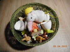  Osterkörbchen Osternest Osterkorb Osterhase  17 Teile bunt gemischt Second-Hand