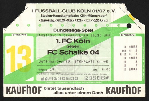 Ticket 1978 1 - 1978/79, köln