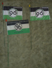 Hannover 96 2 kleine Fahne Fähnchen 70er Jahre Kirmes Kirchweih