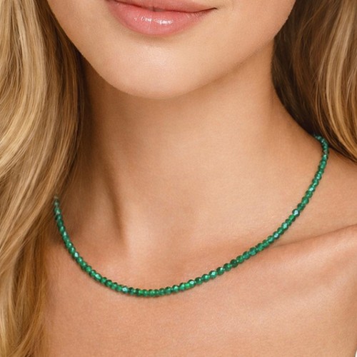 Smaragd kette damen collier - damen,