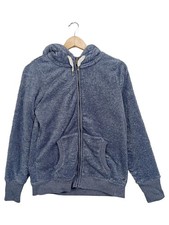 CECIL Fleecejacke Damen Kapuze Blau Gr. 36/S Freizeit Melange Polyester