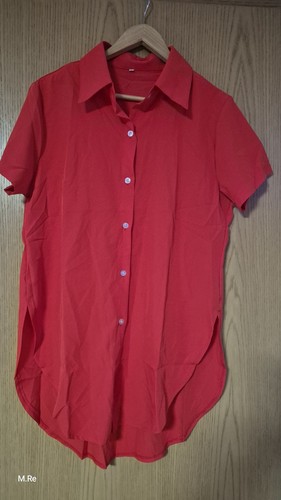 Schicke rote damen - bluse, l