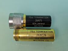 Calibration 75 Ohm Termination, Wiltron 26N75 26NF75 DC-4 GHz N(m) N(f)